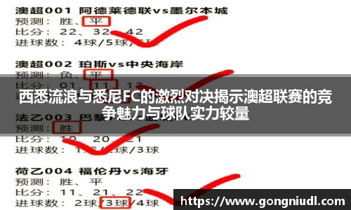 西悉流浪与悉尼FC的激烈对决揭示澳超联赛的竞争魅力与球队实力较量